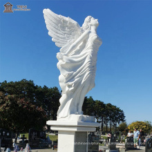 Beautiful Hotel Woman Marble Angel Statue for Garden